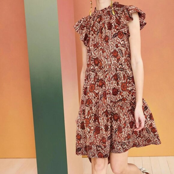 ULLA JOHNSON Kasim Dress Size 6 - Picture 4 of 10